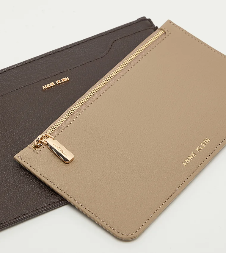 Anne Klein  Anne Klein 2-piece Logo Detail Wallet Set for Women | Best Price UAE